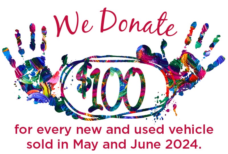 We Donate $150 for every sold through April